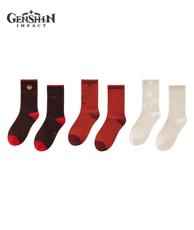 kazuha Official Kaedehara Kazuha Impression Mid Calf Socks Set