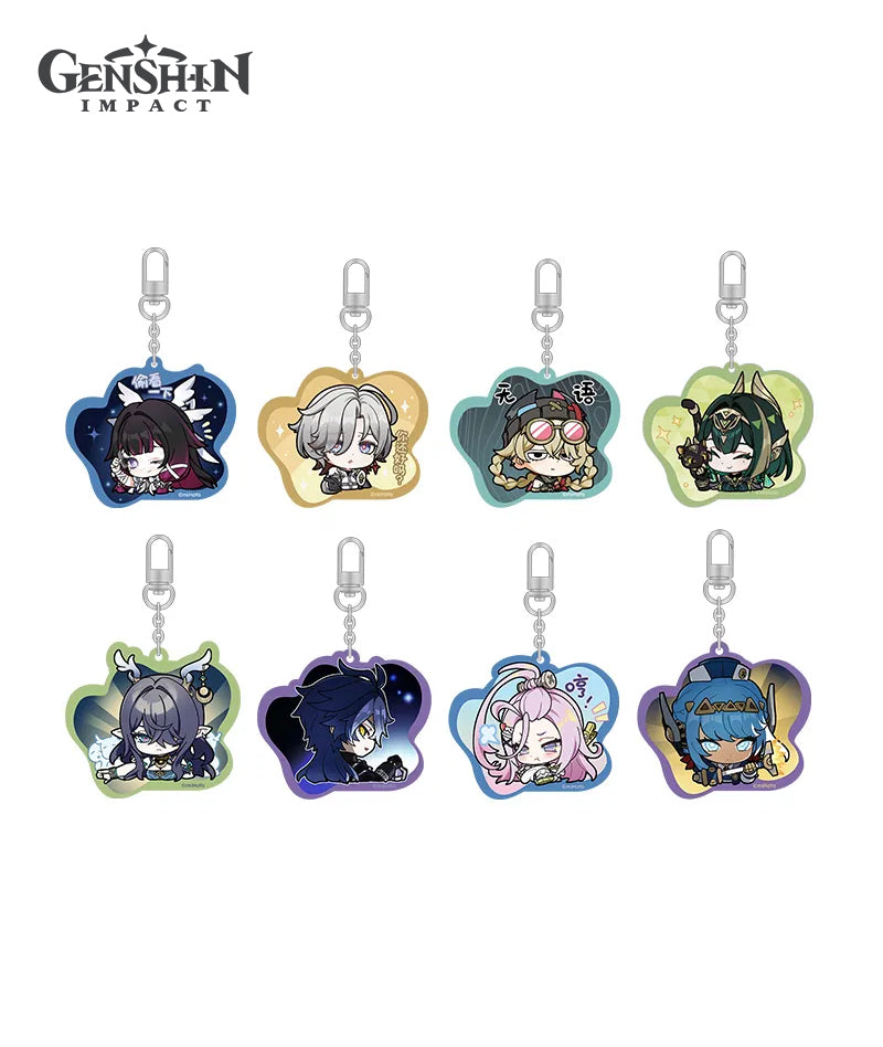 Nod-Krai Characters Chibi Expression Acrylic Keychains