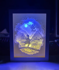 Genshin Impact Papercut Light Box - Zhongli, Furina & Wanderer