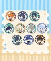 Genshin Impact Chibi Animal Character Badge