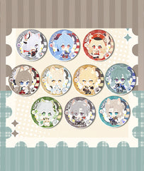 Genshin Nahida & Lohen Chibi Animal Badge