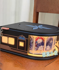 Genshin Snezhnaya Train Motorized Rotating Badge Display Case