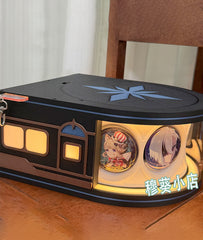 Genshin Snezhnaya Train Motorized Rotating Badge Display Case