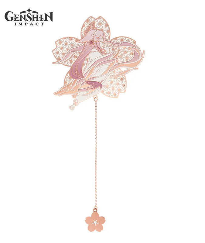 Official Genshin Yae Miko Bookmark/Lanyard Keychain – GenshinFans