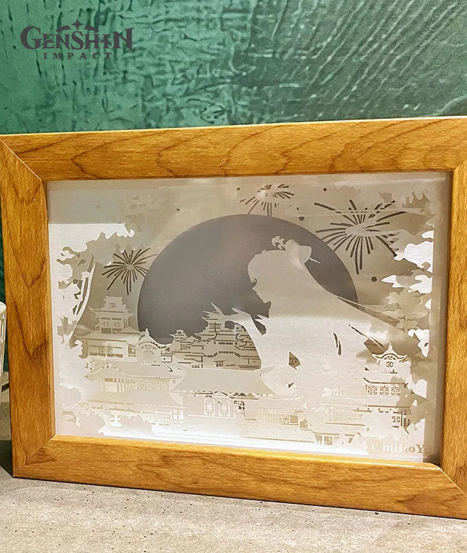 Ningguang Eclipsing Jade Paper Carving Lamp Official Merch