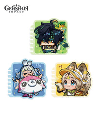 Genshin Impact Natlan Chibi Character Expression Series Spiral Notebook: Kachina, Kinich, Mualani