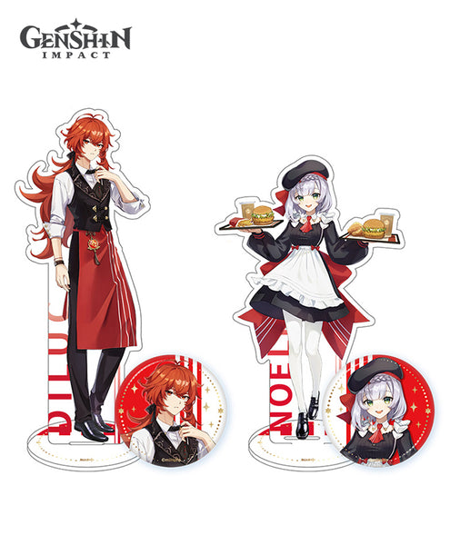 Genshin Impact x KFC Collab Diluc Noelle Badge Stand – GenshinFans
