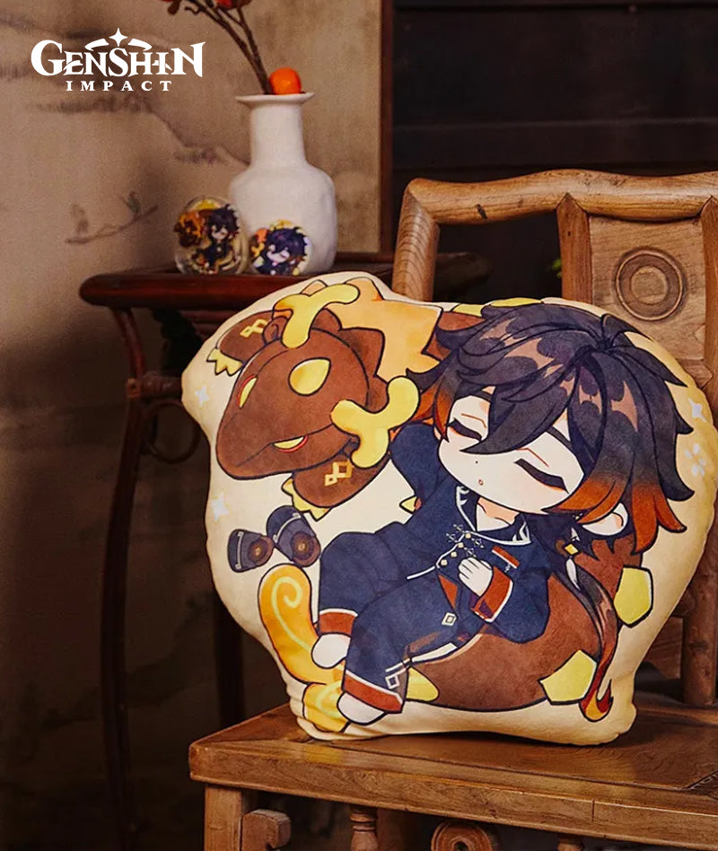 Zhongli Chibi Shaped Pillow