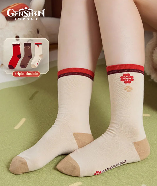 Klee Impression Beige Calf Socks 675