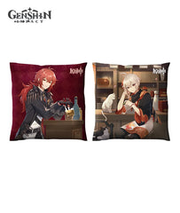 Kazuha & Diluc Throw Pillow