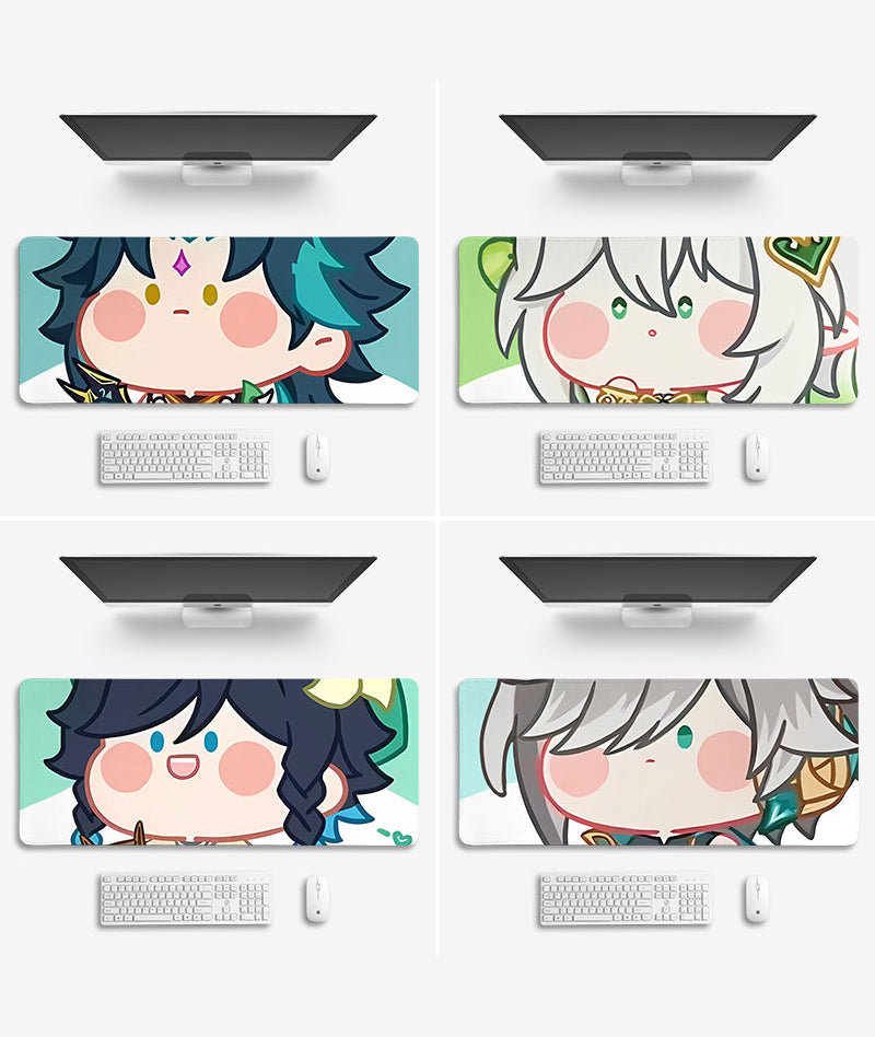 Genshin Cute Characters Mouse Pad Gaming Desk Mat – GenshinFans