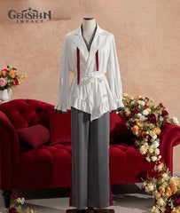 [Official Merch] Genshin Impact Arlecchino Pajama Set with Scrunchie