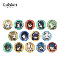 Genshin Liyue Character Chibi Expression Badge