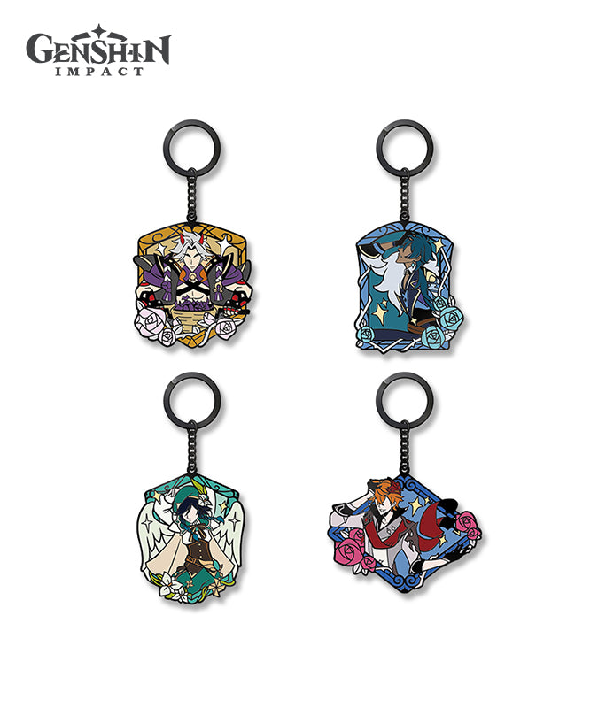 Genshin Impact Drama Series Character Metal Keychains