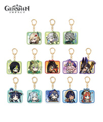 [Official Merchandise] Sumeru Chibi Character Expression Sticker Keychain