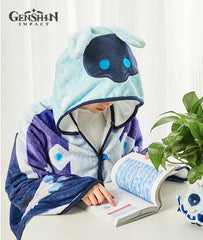 [Official Merchandise] Cryo Abyss Mage Hooded Plush Blanket