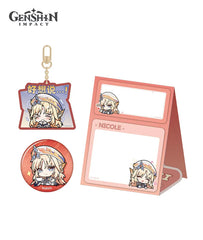 Nicole Chibi Expression Badge / Keychain / Notepad