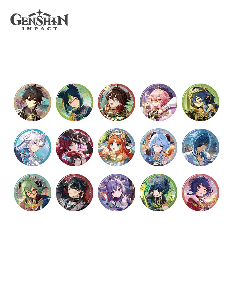 Genshin Character Birthday Badge 2025