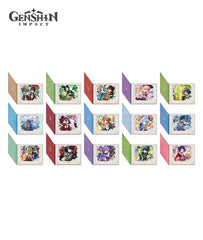 Genshin Impact Flip-Style Stained Glass Bordered Poster