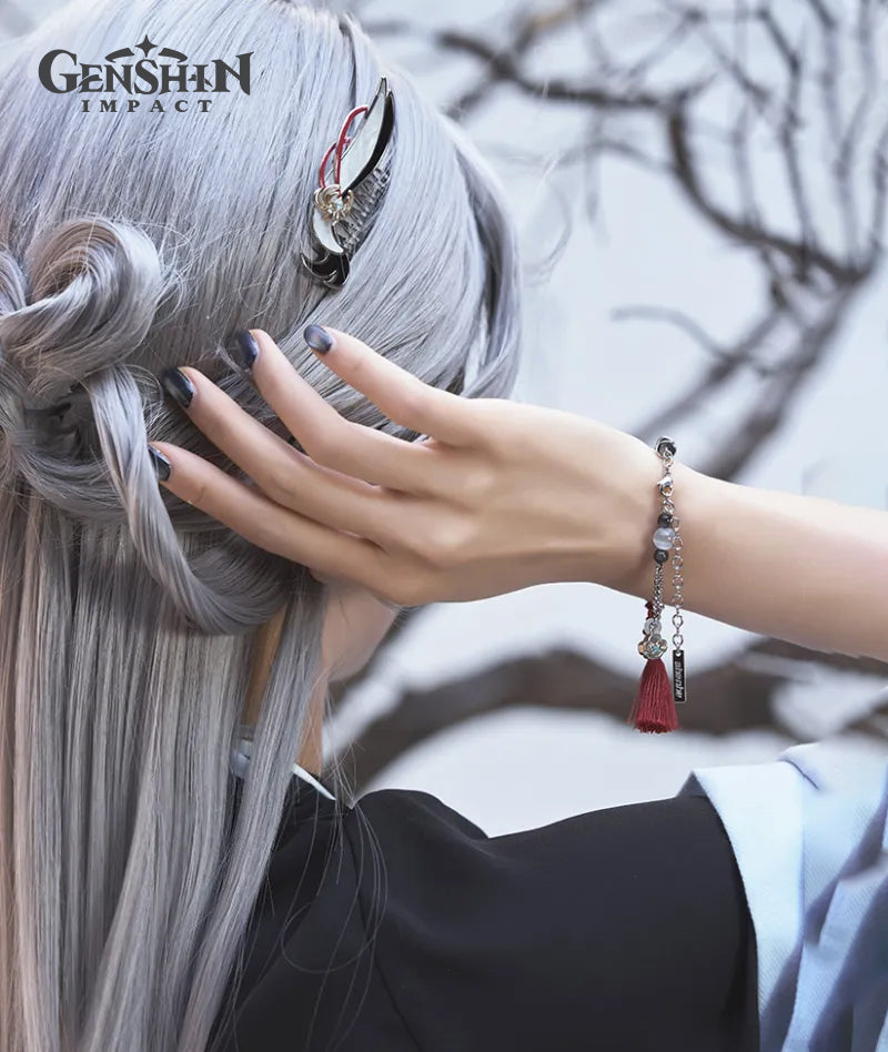 Official Genshin Shenhe Theme Bracelet / Hair Comb Clip – GenshinFans