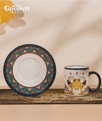 Flavors of the World Guoba Cup and Saucer Set
