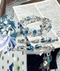 Genshin Impact Vodyanitsa Bracelet & Earrings