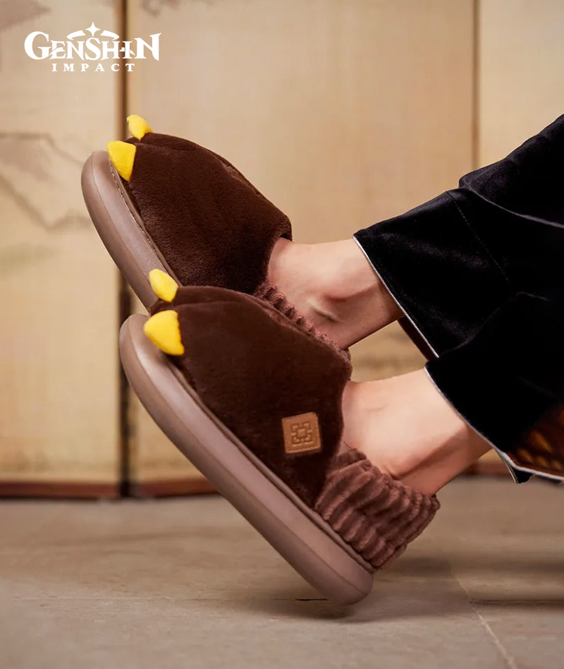 Official Genshin Zhongli Rex Lapis Dragon House Slippers – GenshinFans