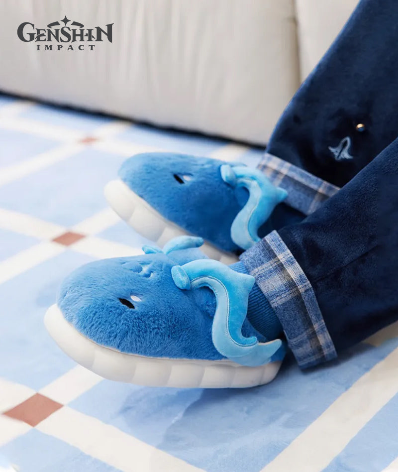 Official Genshin Neuvillette Impression Plush Slippers – GenshinFans