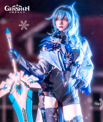 Genshin Impact Eula Cosplay Costume Outfit Full Set 