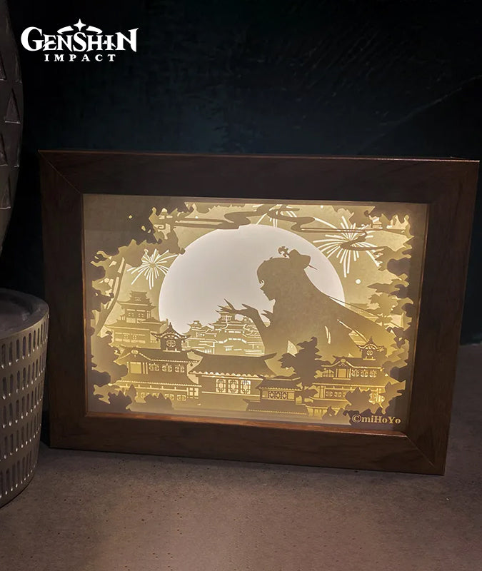 Ningguang Eclipsing Jade Paper Carving Lamp Official Merch