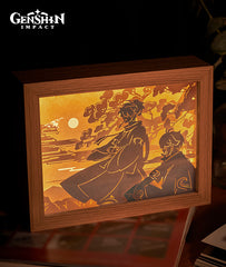 [Official Merchandise] Kazuha The Solitary Pursuit of Lightning Paper Carving Lamp
