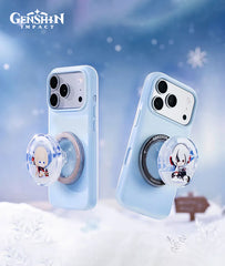 Genshin Impact Aurora Party Glitter Pop Socket Phone Stand