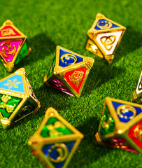 Genshin Impact Genius Invokation TCG Elemental Metal Dice