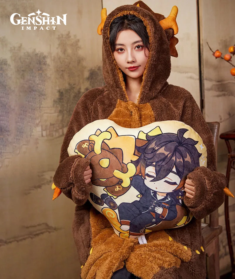 Official Genshin Zhongli Chibi Shaped Pillow – GenshinFans