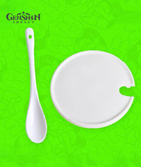 Genshin Impact Eula Cup Ceramic Mug with Lid Spoon