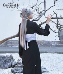 Genshin Shenhe Vest Set Style Apperal