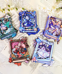 Genshin Furina Venti Nicole Columbina Sandrone Fridge Magnets 