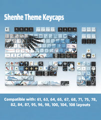Genshin Impact Shenhe Keycap Set for Mechanical Keyboards