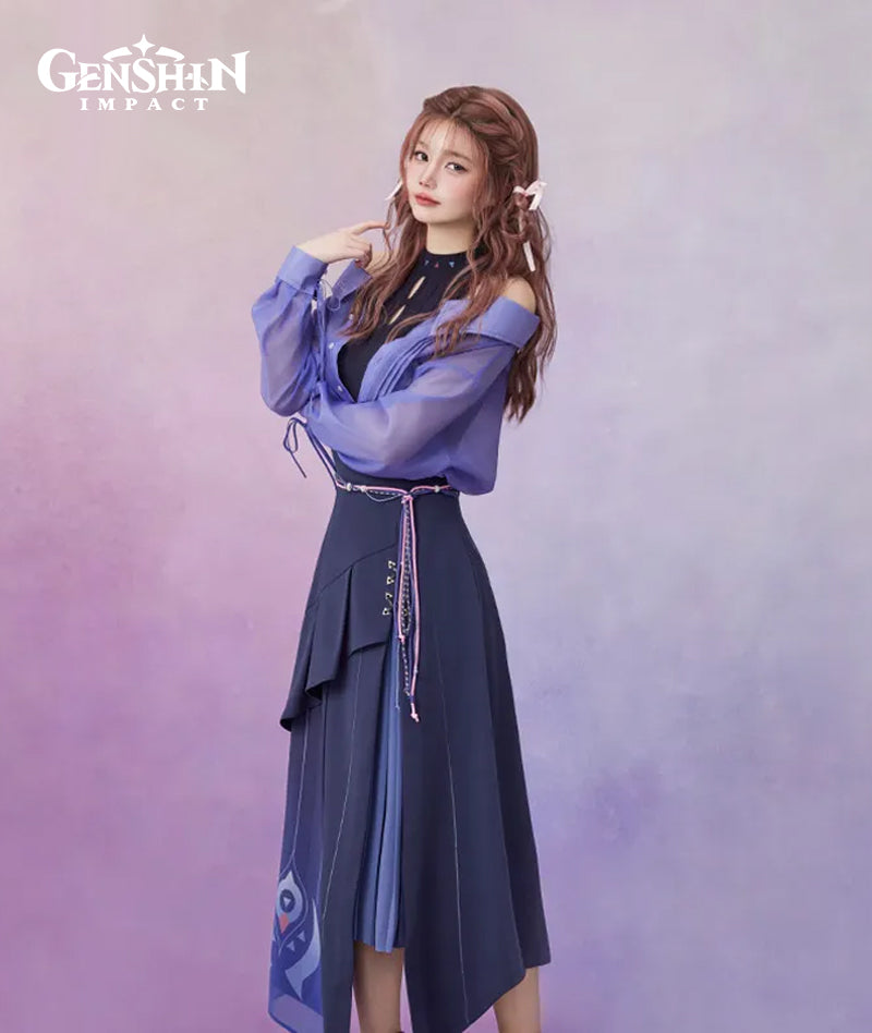 Genshin Citlali Impression Asymmetrical Midi Skirt L