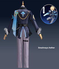 Genshin Snezhnaya Aether Cosplay Costume Set