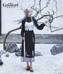 Genshin Shenhe Midi Skirts Fashion Apperal