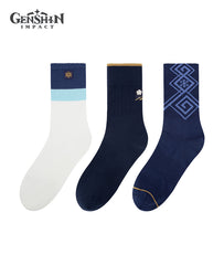 [Official Merchandise] Kamisato Ayaka Impression Clothing Mid-Calf Socks 3 Styles