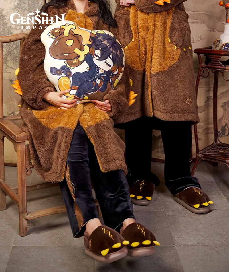 Official Genshin Zhongli Rex Lapis Dragon House Slippers – GenshinFans