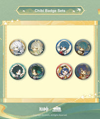 Genshin Impact × MikaMika Pop-Up Chibi Badge Set