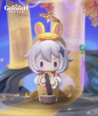 Genshin Impact Paimon Little Moon Rabbit Chibi Figure