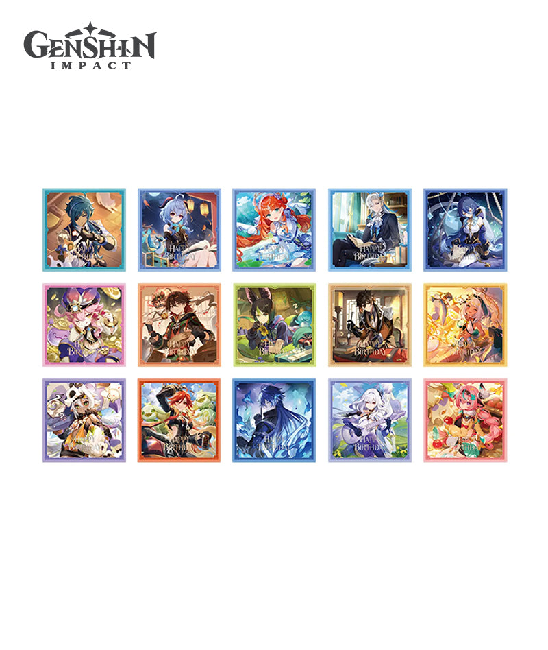 Genshin Impact Day of Destiny Birthday Series Collectible Card Set 2024