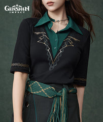 Alhaitham Impression Short Sleeve Knit Top