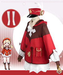 Genshin Impact Klee Cosplay Costume Outfit Full Set 
