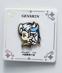 Genshin Fontaine Characters Enamel Pins - Wriothesley, Neuvillette & Arlecchino