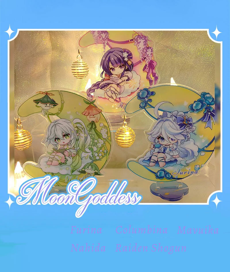 Furina, Nahida, Raiden Shogun Standees & Keychains